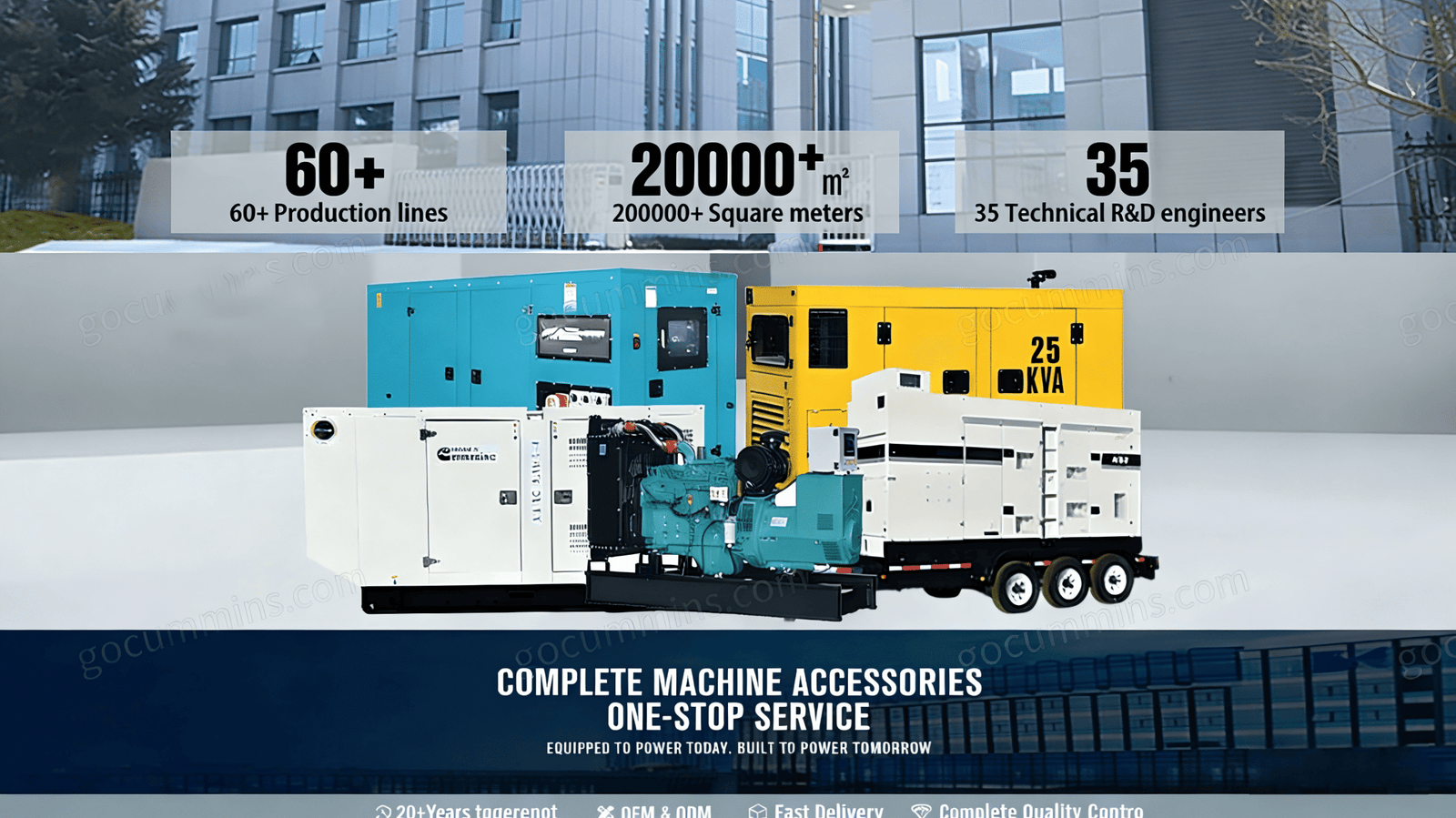GoCummins Customization Capacity Cummins diesel generator