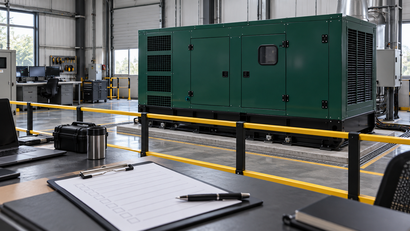 Factory acceptance planning for a Cummins silent diesel generator