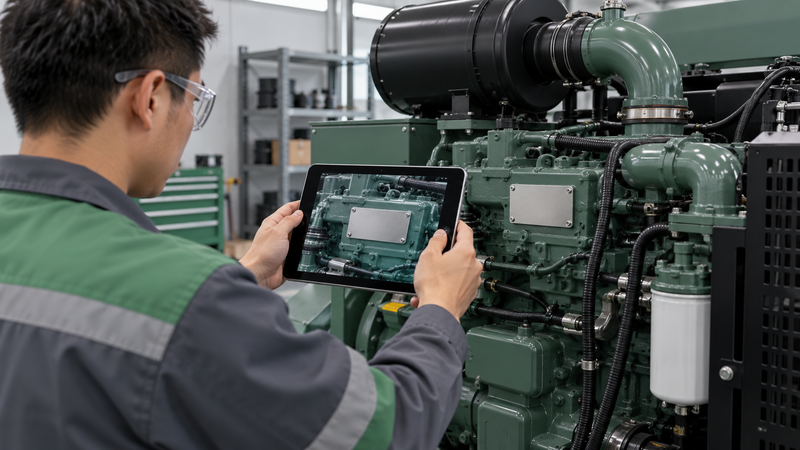 Checking component identity before ordering spare parts