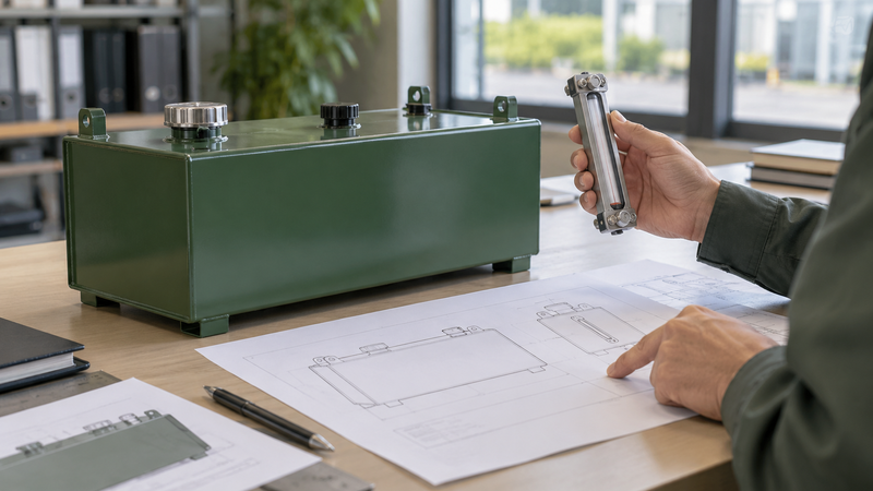 Reviewing usable fuel quantity for a generator tank