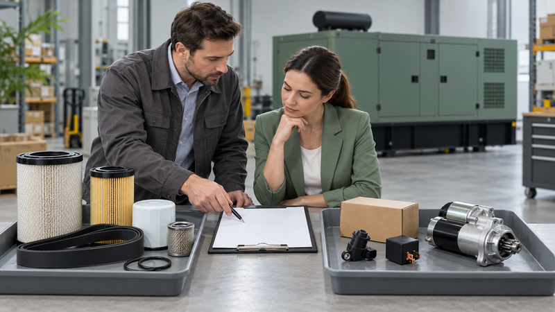 Comparing service consumables with selected contingency spare parts